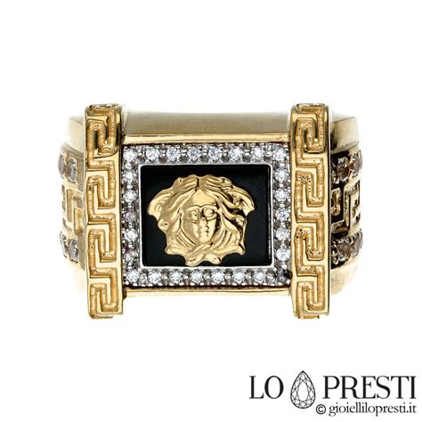 anello versace e bracciale uomo|Anelli da uomo di Versace .